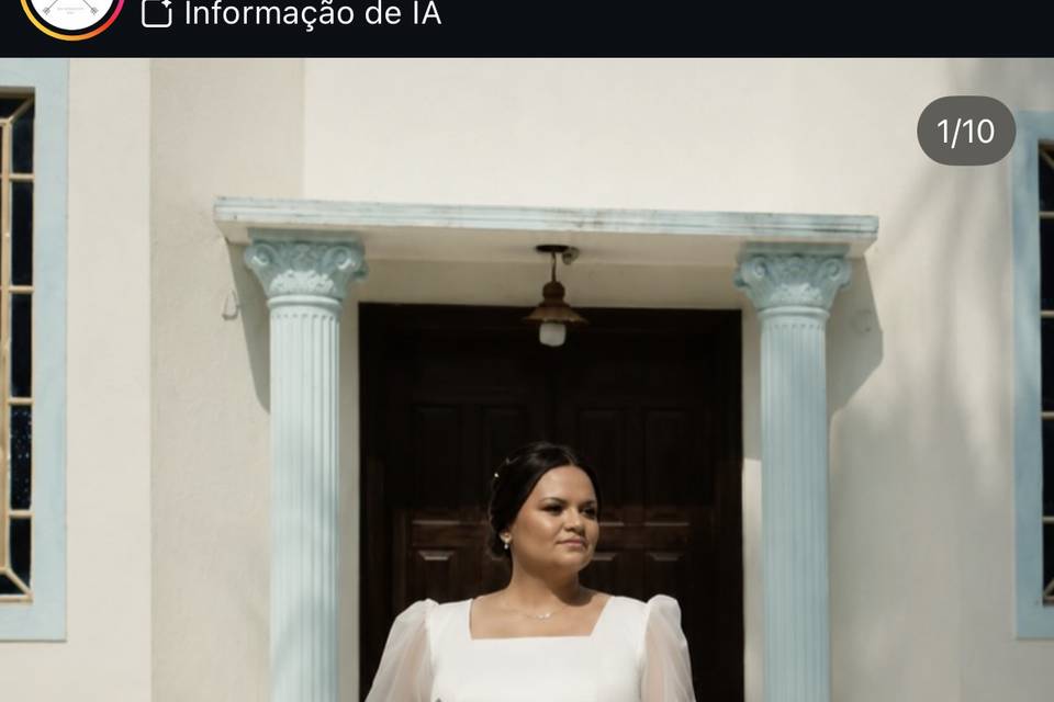 Noiva Plus minimalista