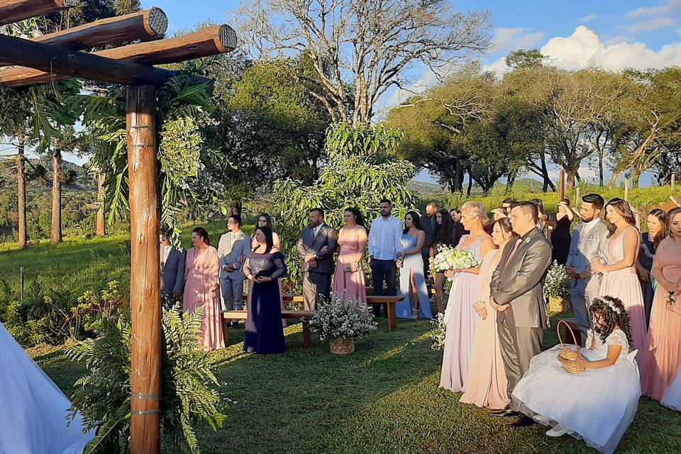 Casamento ao ar livre