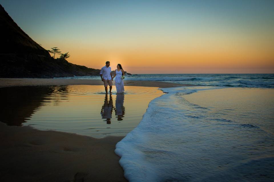 Ensaio ao entardecer