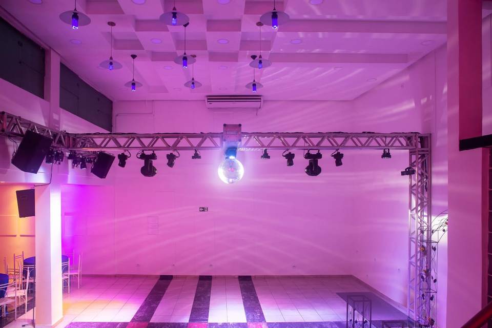 Vista da pista de dança