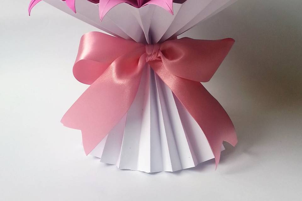 Cortina de tsurus de origami