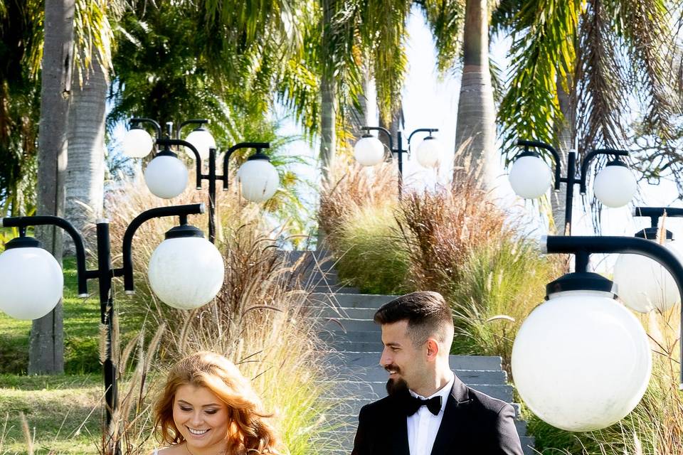 Noivos em casamento