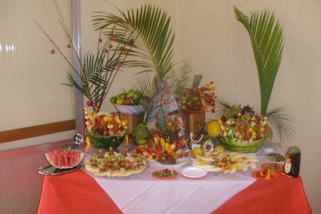 Mesa de frutas diversas