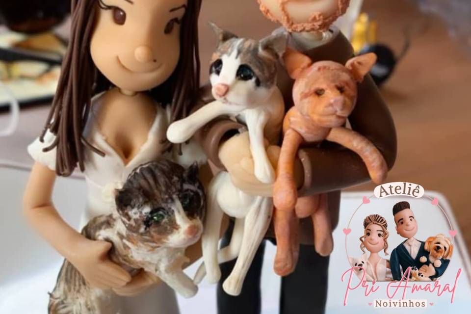 Noivinhos em Biscuit