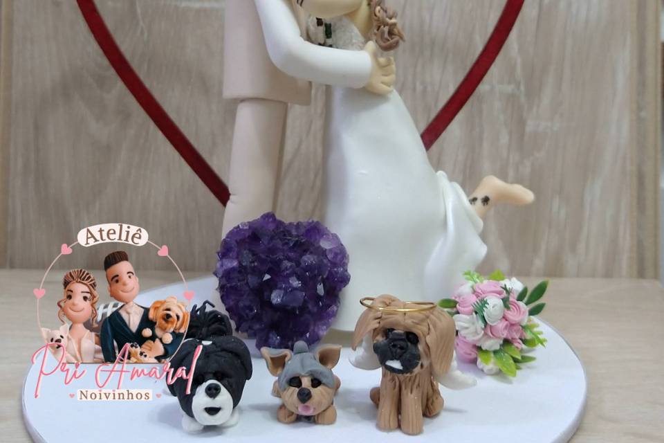 Noivinhos em Biscuit