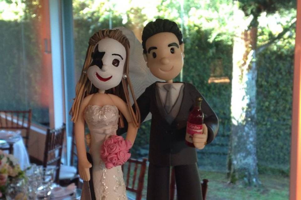 Noivinhos em Biscuit