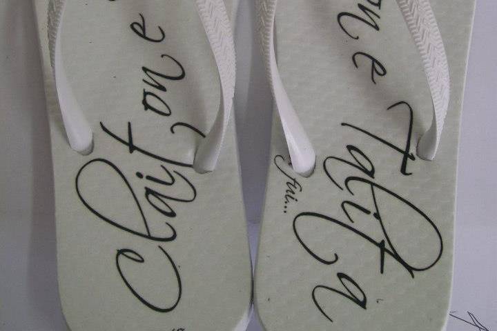 Chinelos personalizados