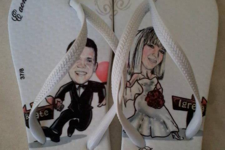Chinelos personalizados