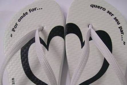 Chinelos personalizados