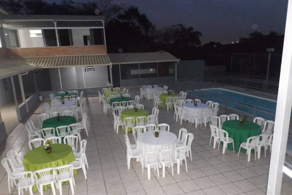 Área da piscina