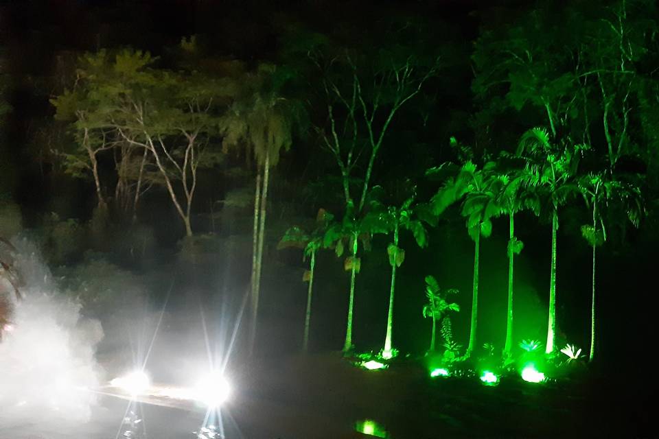 Iluminação cênica cachoeira