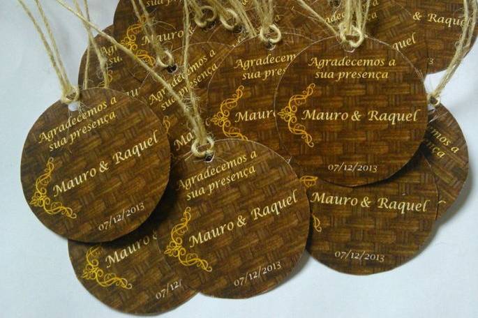 Tag para lembrancinhas