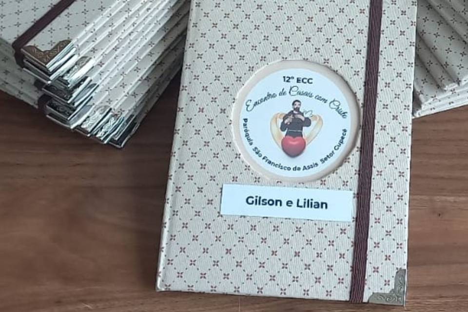 Caderno personalizado artesana