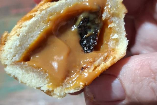 Empada de doce de leite e amei