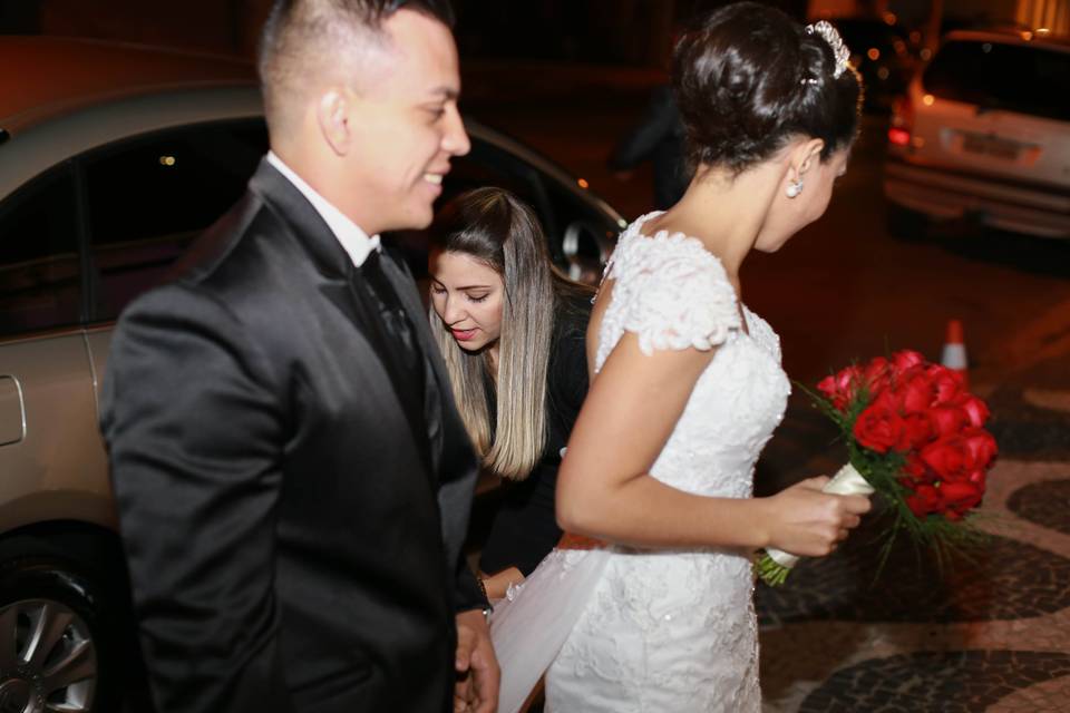 Noivos Guilherme e Thais