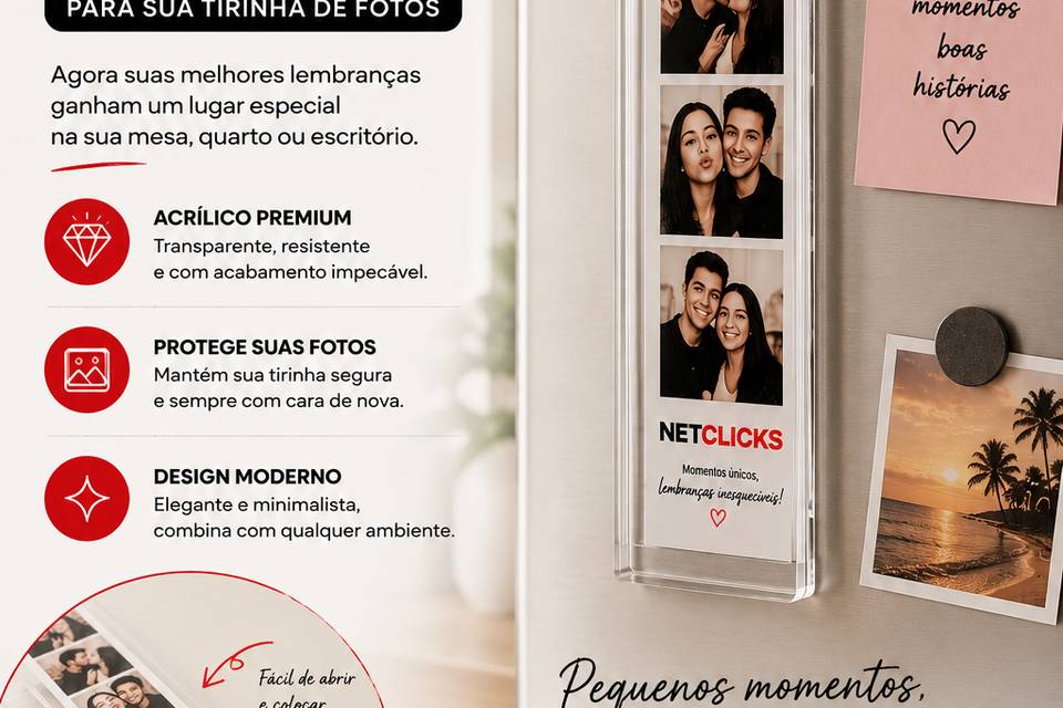Adicional acrilico geladeira