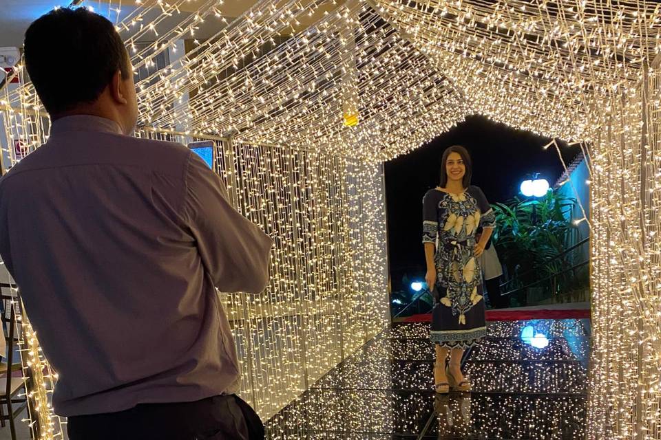 Túnel de Led com Passarela