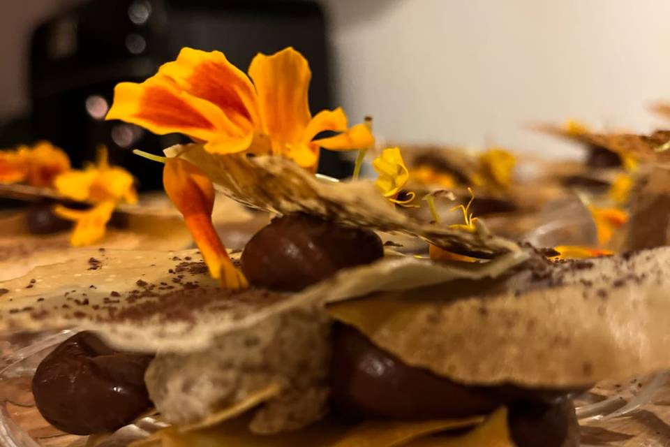 Mil folhas de cogumelos e choc