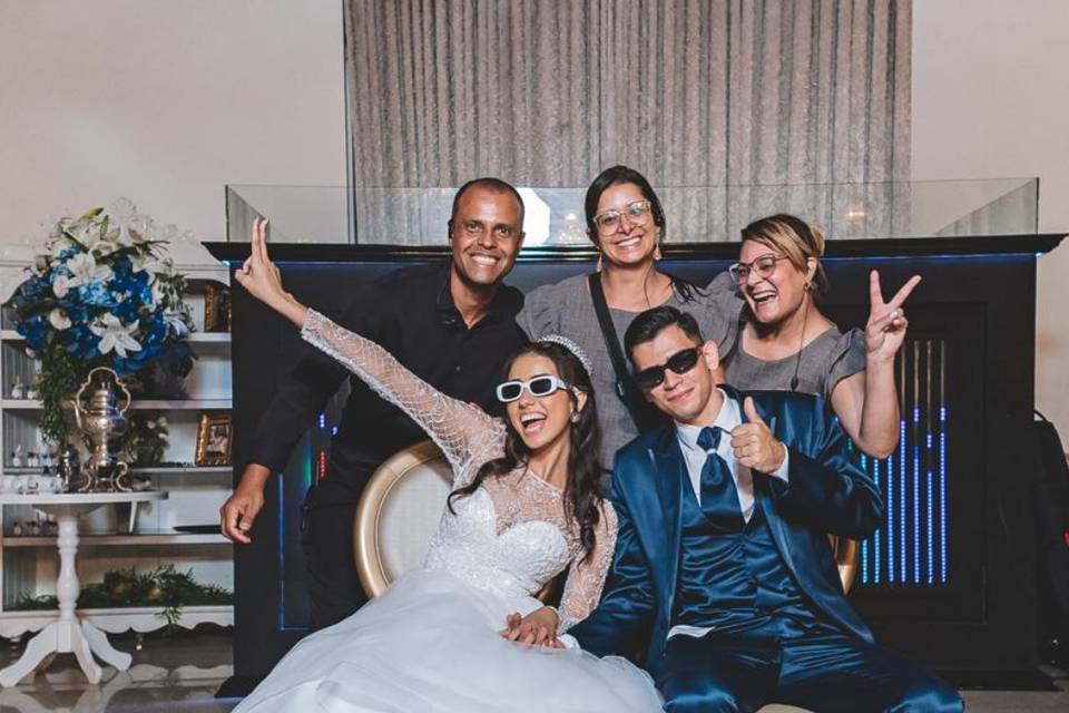 Equipe e casal