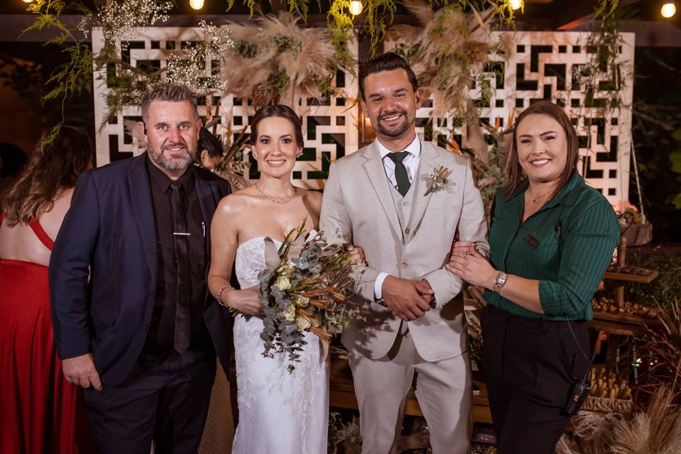 Noivos Lilian e Willian