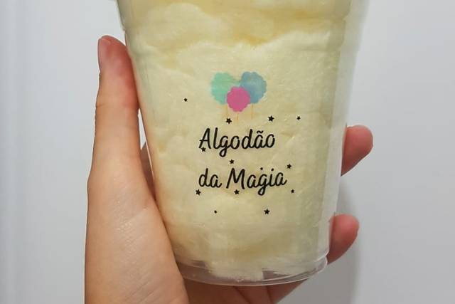 Algodão doce amarelo