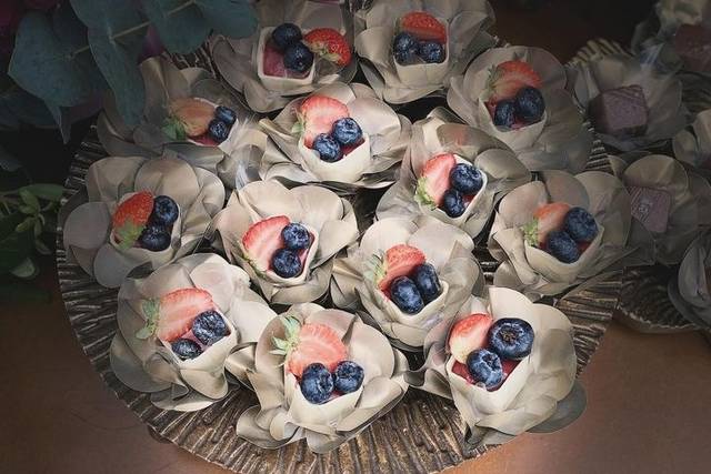 Caixeta de frutas vermelha