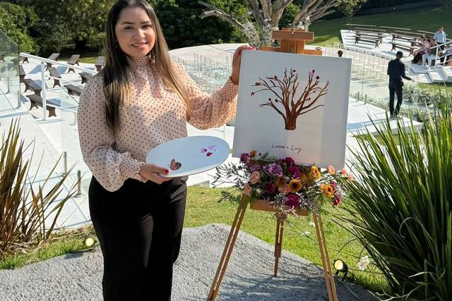 Bárbara S Gomes - Pintura ao vivo