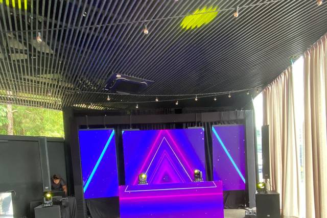 Telão 5x3 com frontal dj