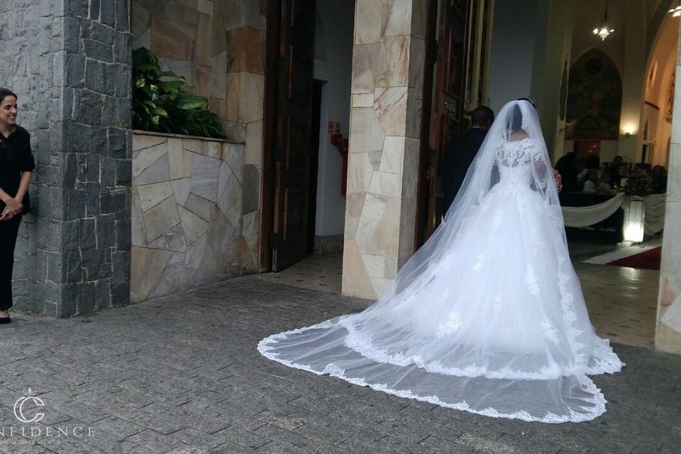 Momento da entrada da noiva