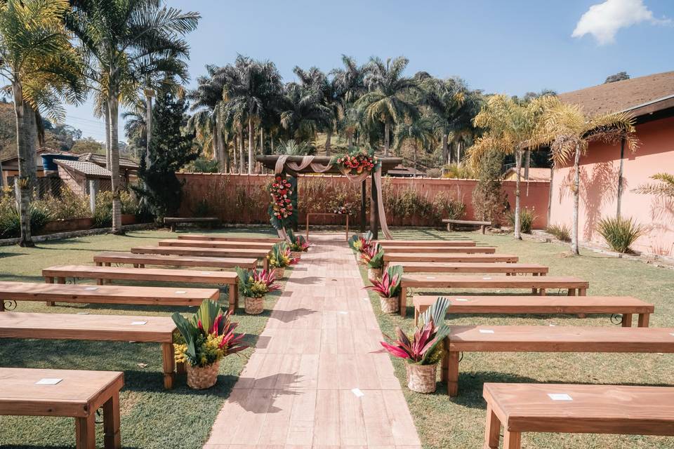 Cerimonia ao ar livre