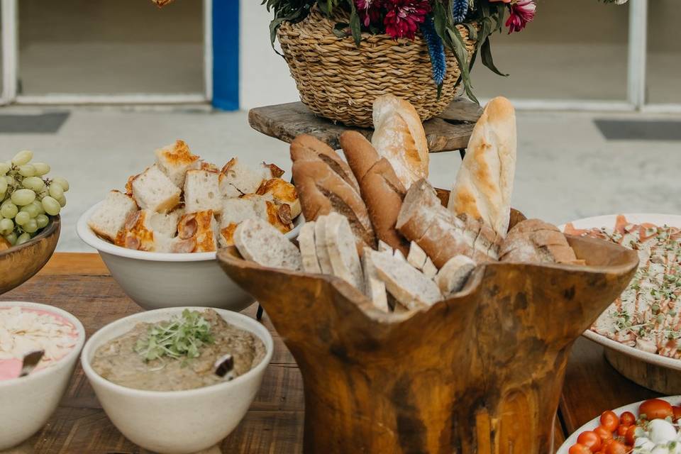 Arranjo ilha gastronomica