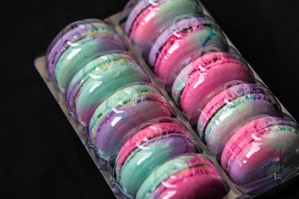 Macarons tie dye