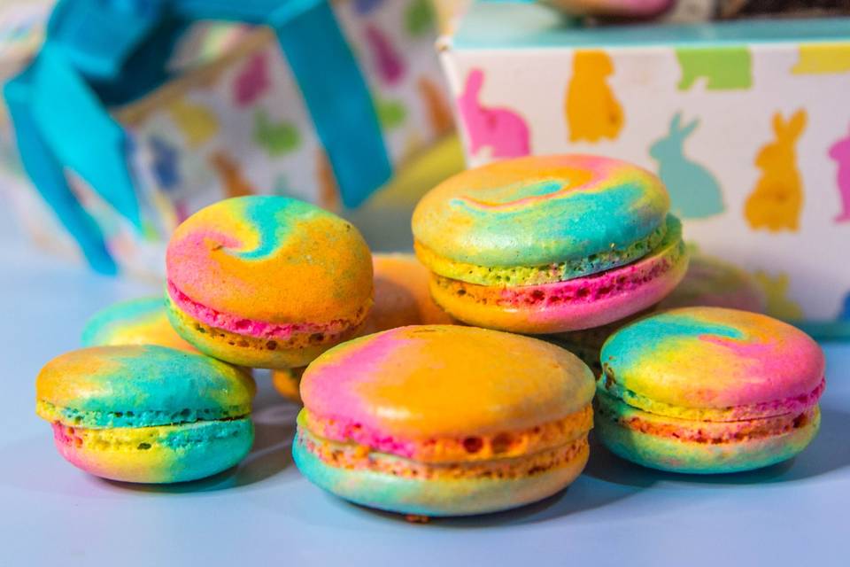 Macarons tie dye