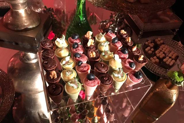 Cornets recheados com trufas