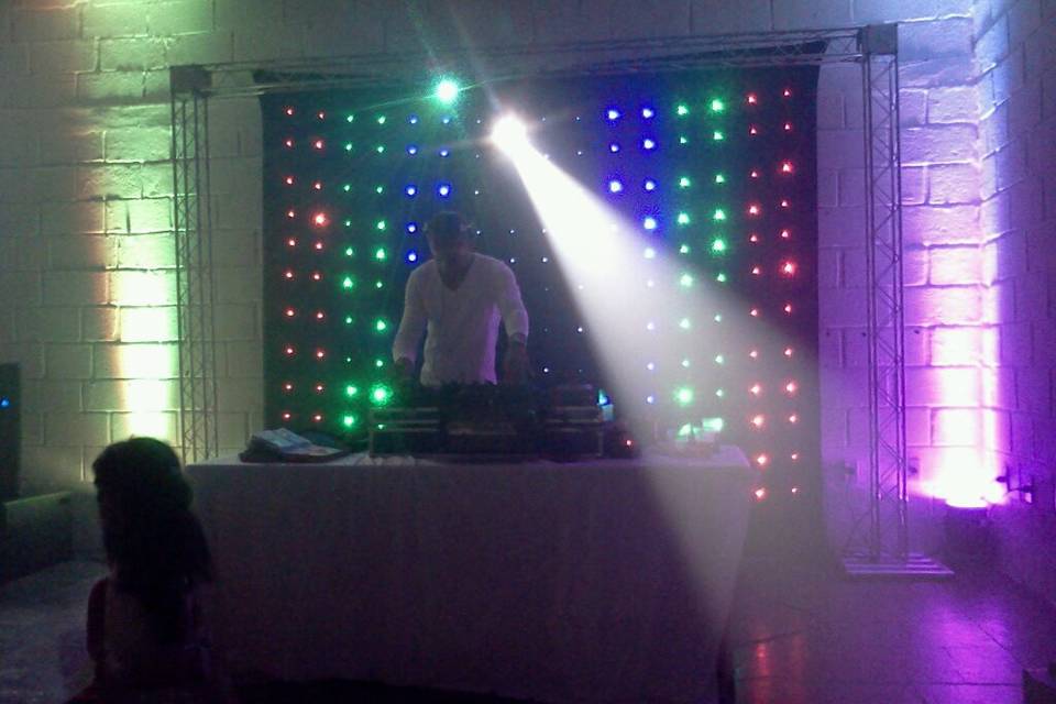 Cortina de led para Dj