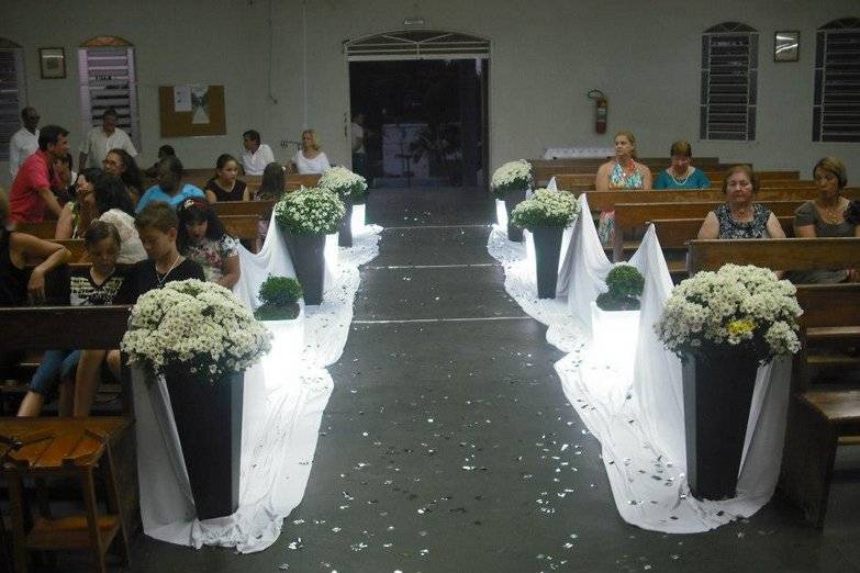 Hall com flores