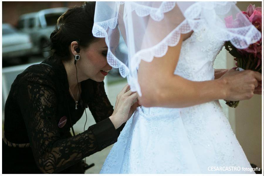 Colocando a Calda no vestido