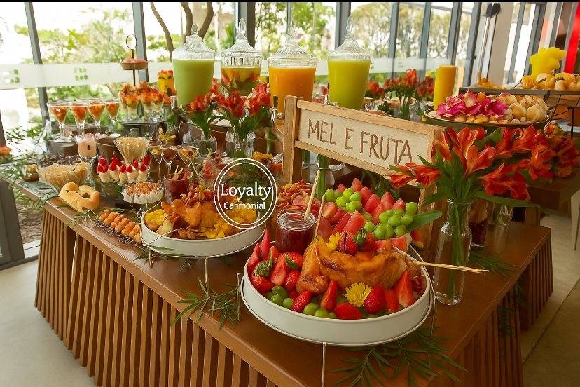 Mesa de boas vindas
