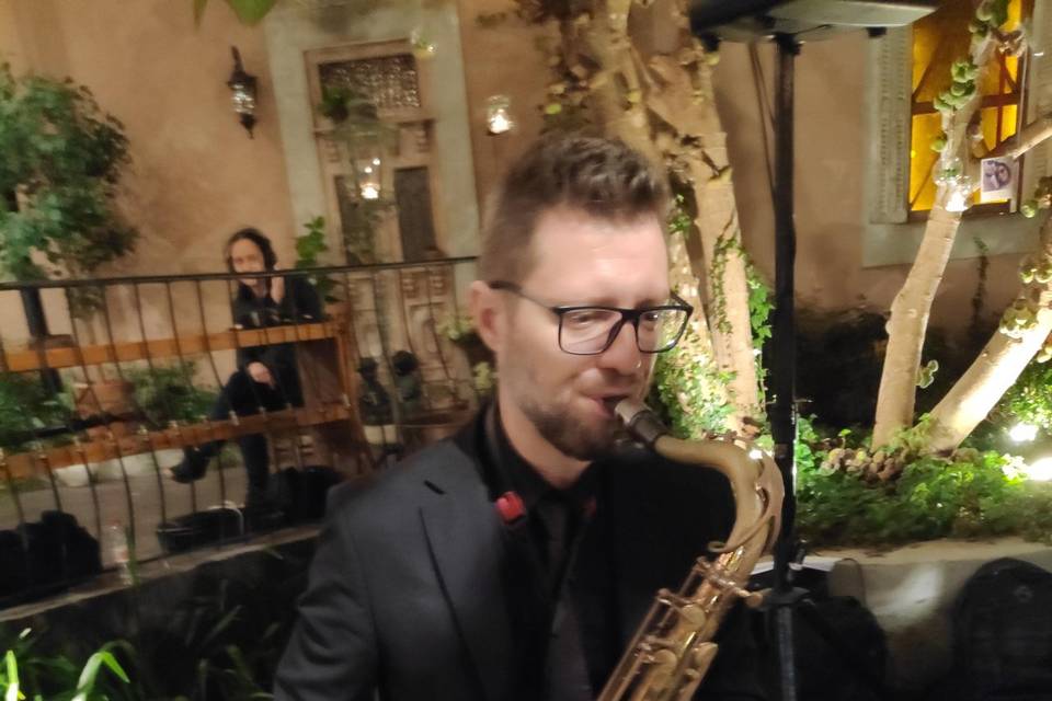 Saxofone casamento campo