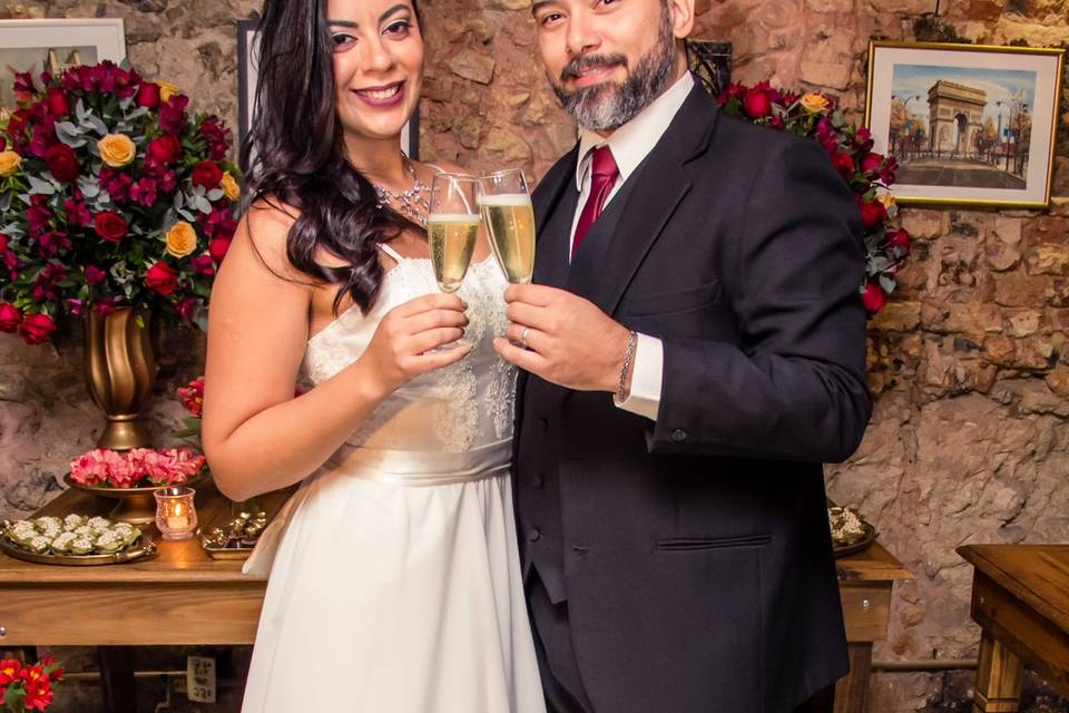 Casamento em bistrô