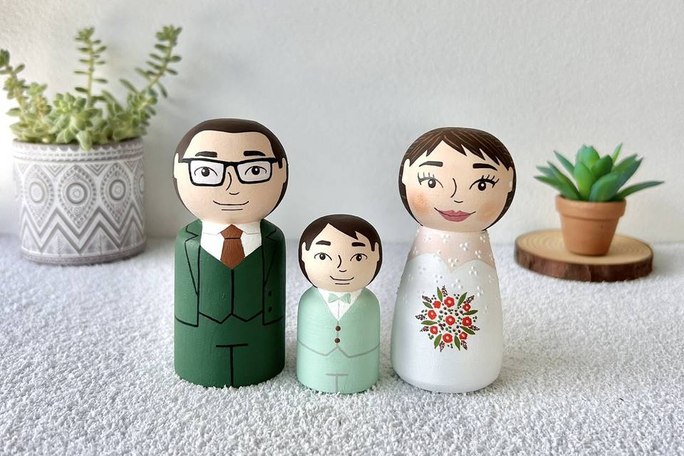 André, João e Patrícia
