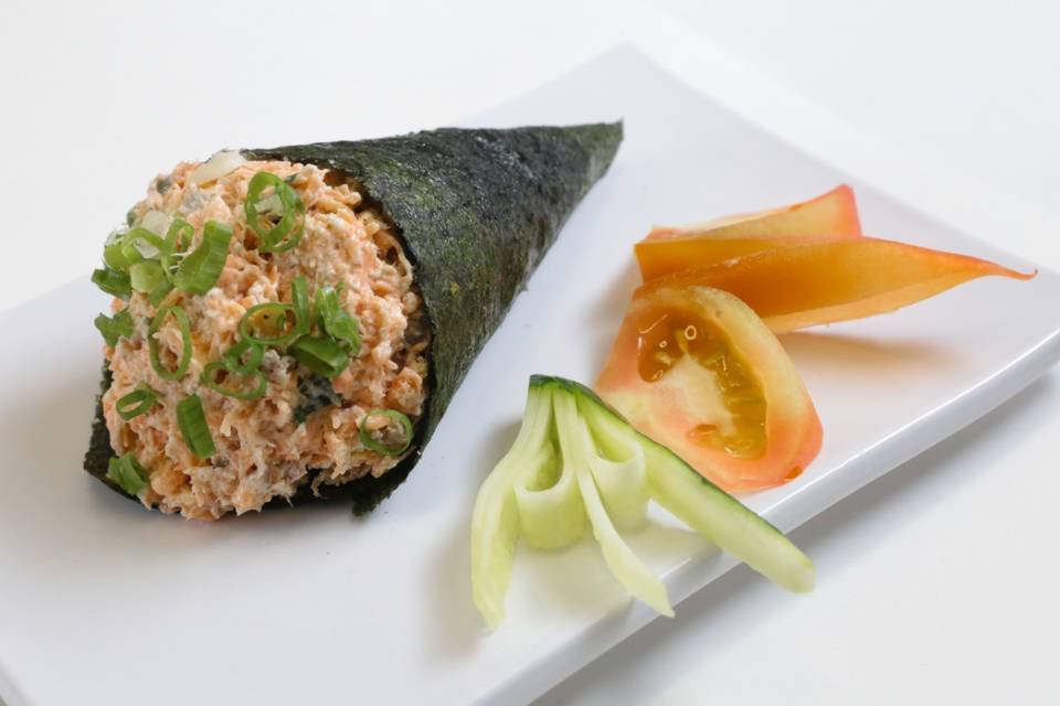 Temaki de Salmão Skin