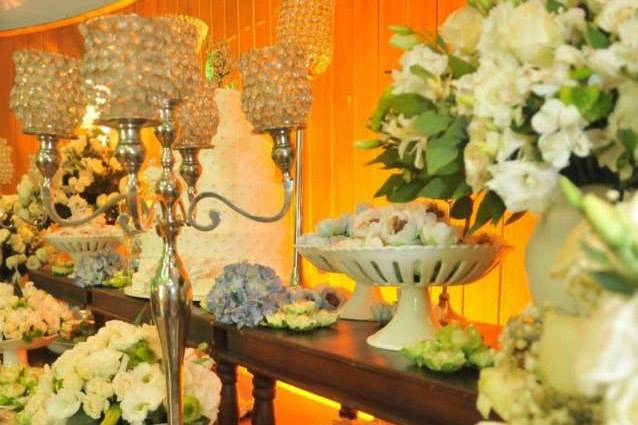 Detalhes da mesa de doces