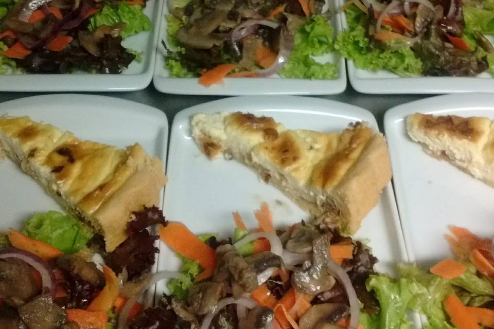 Quiche lorraine c/ salada