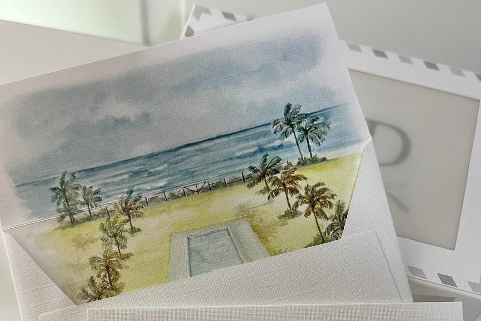 Aquarelas para convites