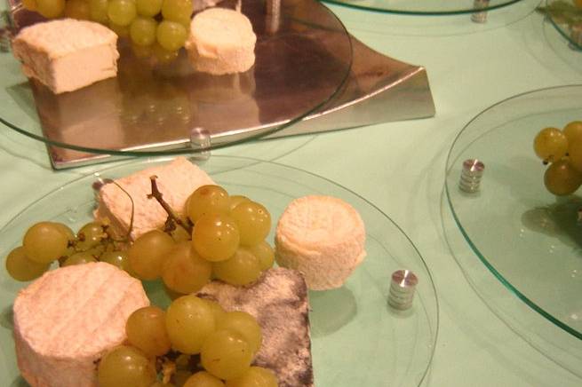 Queijo e uvas