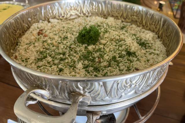 Arroz com mix de castanhas
