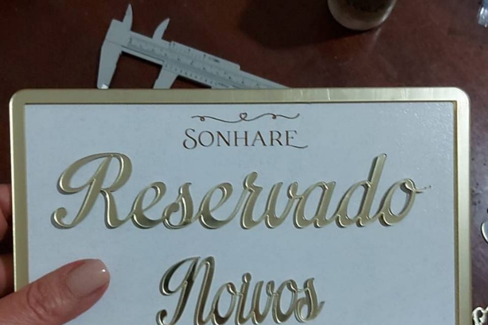 Placa reservado