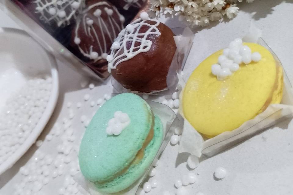 Pão de mel e Macarons