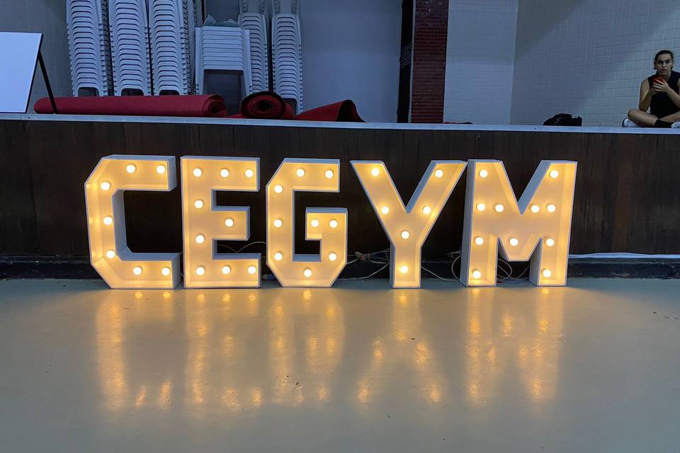 Letras para eventos